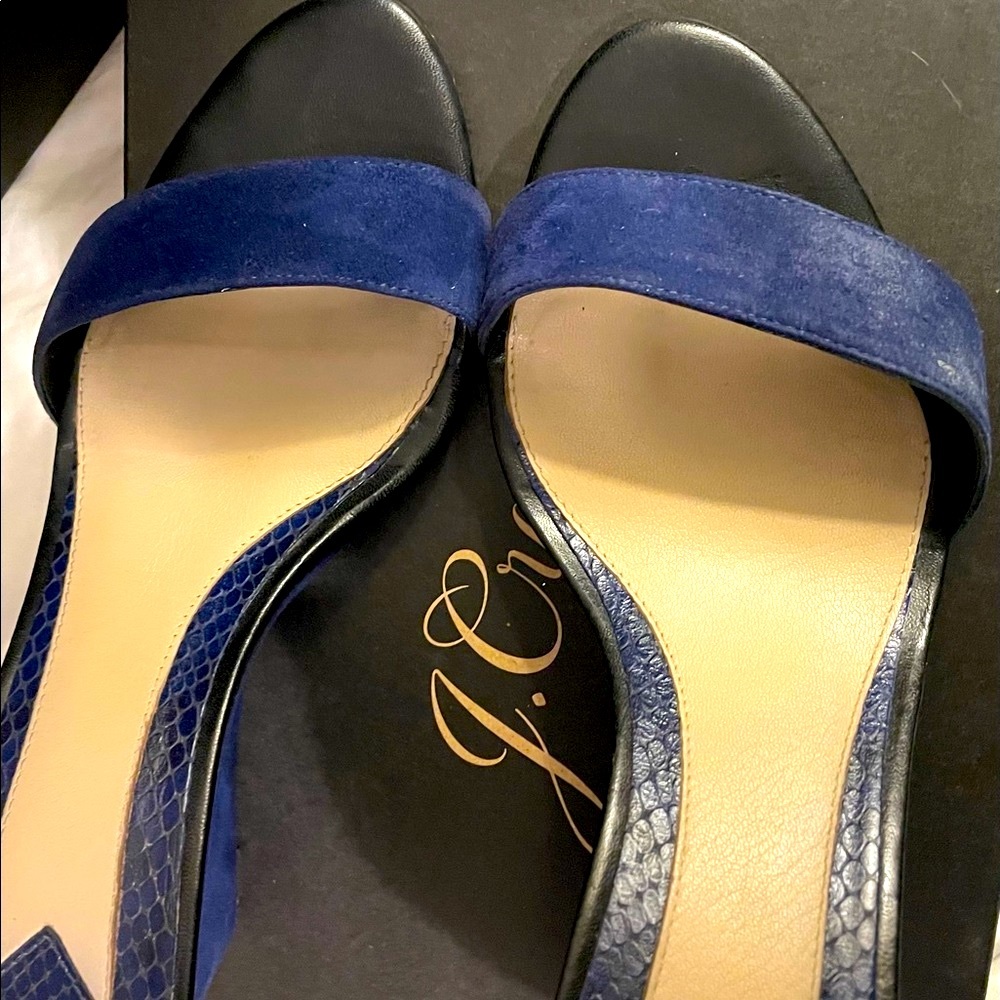 CLEARANCE SALE Brian Atwood navy strappy sandal